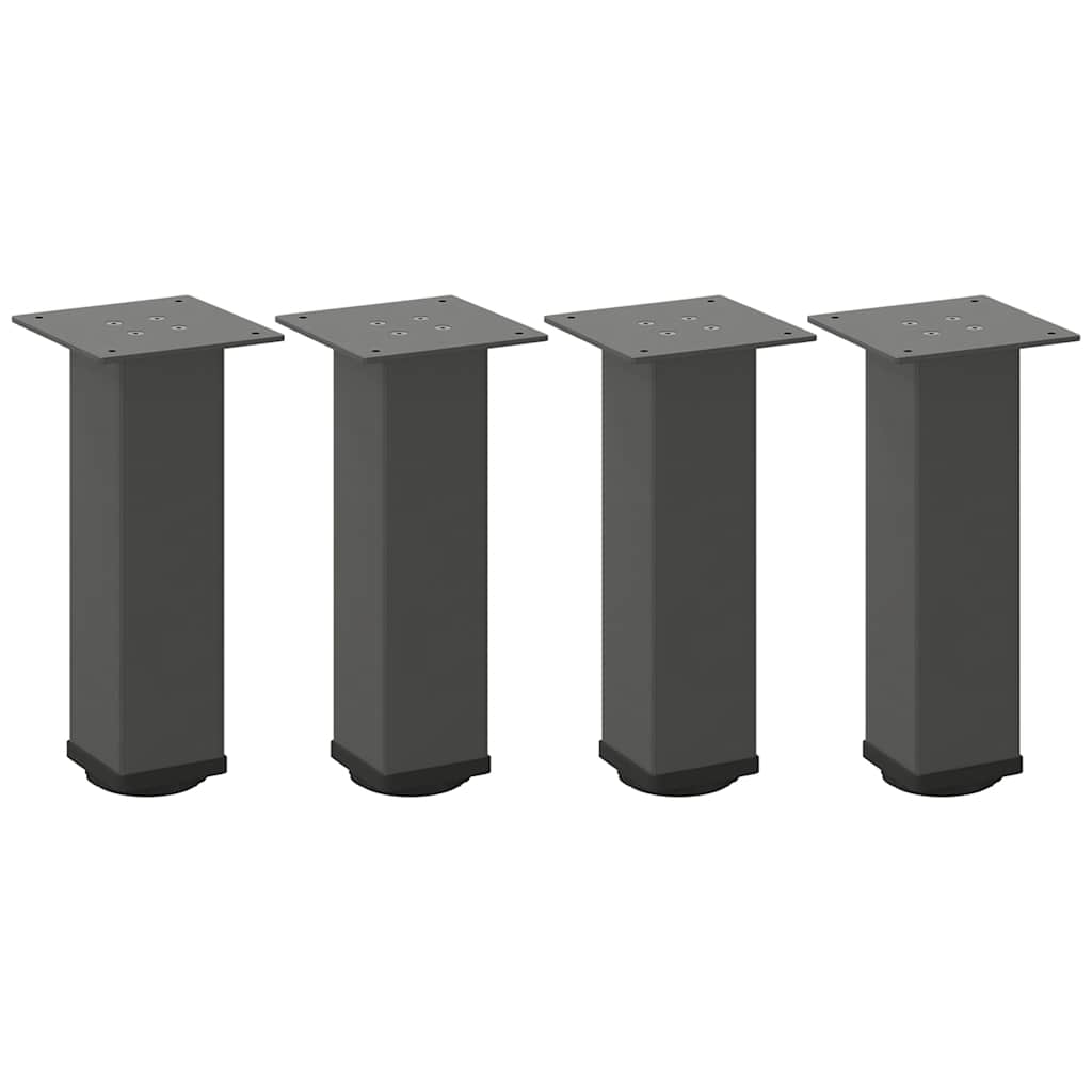 vidaXL Coffee Table Legs 4 pcs Anthracite 42-44 cm Steel 2