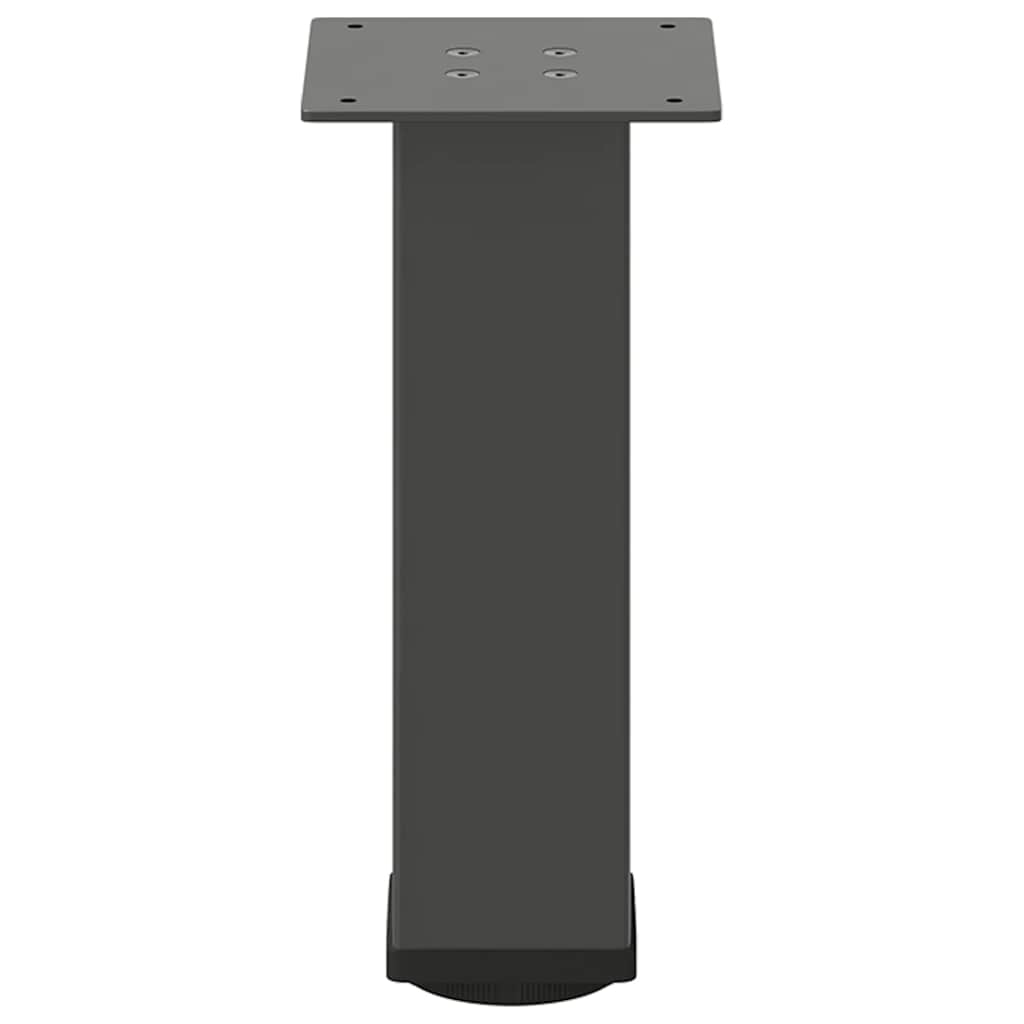 vidaXL Coffee Table Legs 4 pcs Anthracite 42-44 cm Steel 5