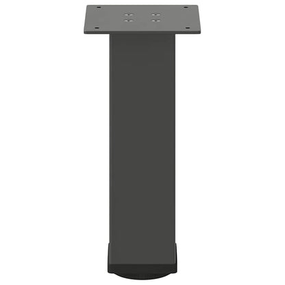 vidaXL Coffee Table Legs 4 pcs Anthracite 42-44 cm Steel 5