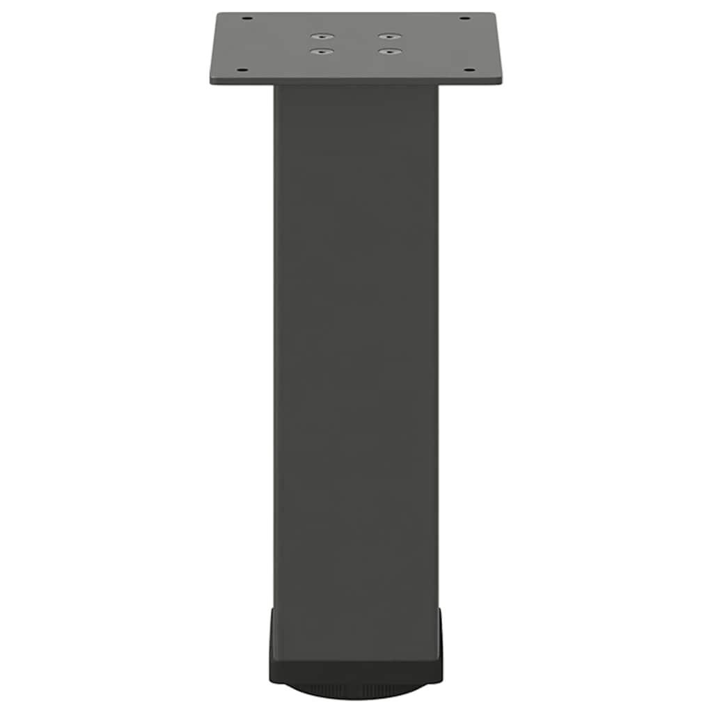 vidaXL Coffee Table Legs 4 pcs Anthracite 42-44 cm Steel 6