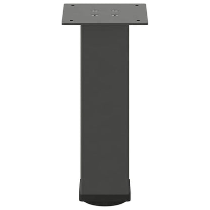 vidaXL Coffee Table Legs 4 pcs Anthracite 42-44 cm Steel 6