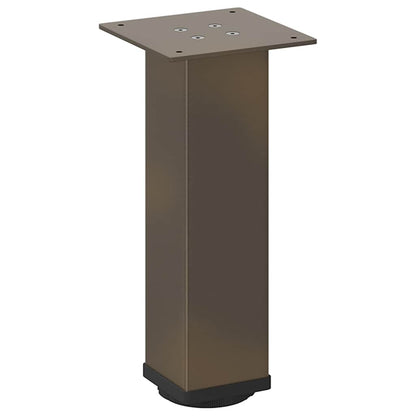 vidaXL Coffee Table Legs 4 pcs Natural Steel 42-44 cm Steel 4