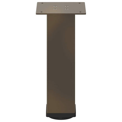 vidaXL Coffee Table Legs 4 pcs Natural Steel 42-44 cm Steel 5