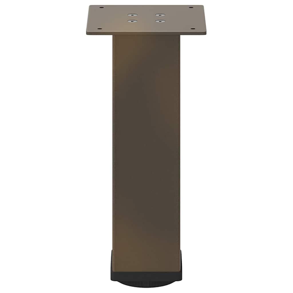 vidaXL Coffee Table Legs 4 pcs Natural Steel 42-44 cm Steel 6