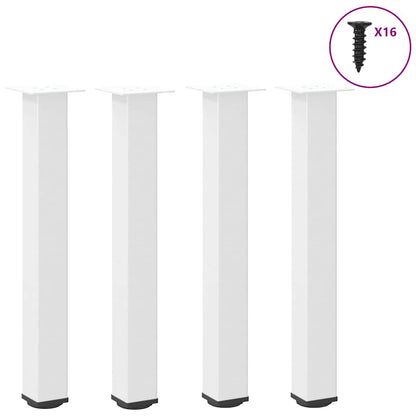 Coffee Table Legs 4 pcs 30-32 Steel White 72-74 cm (80 mm)