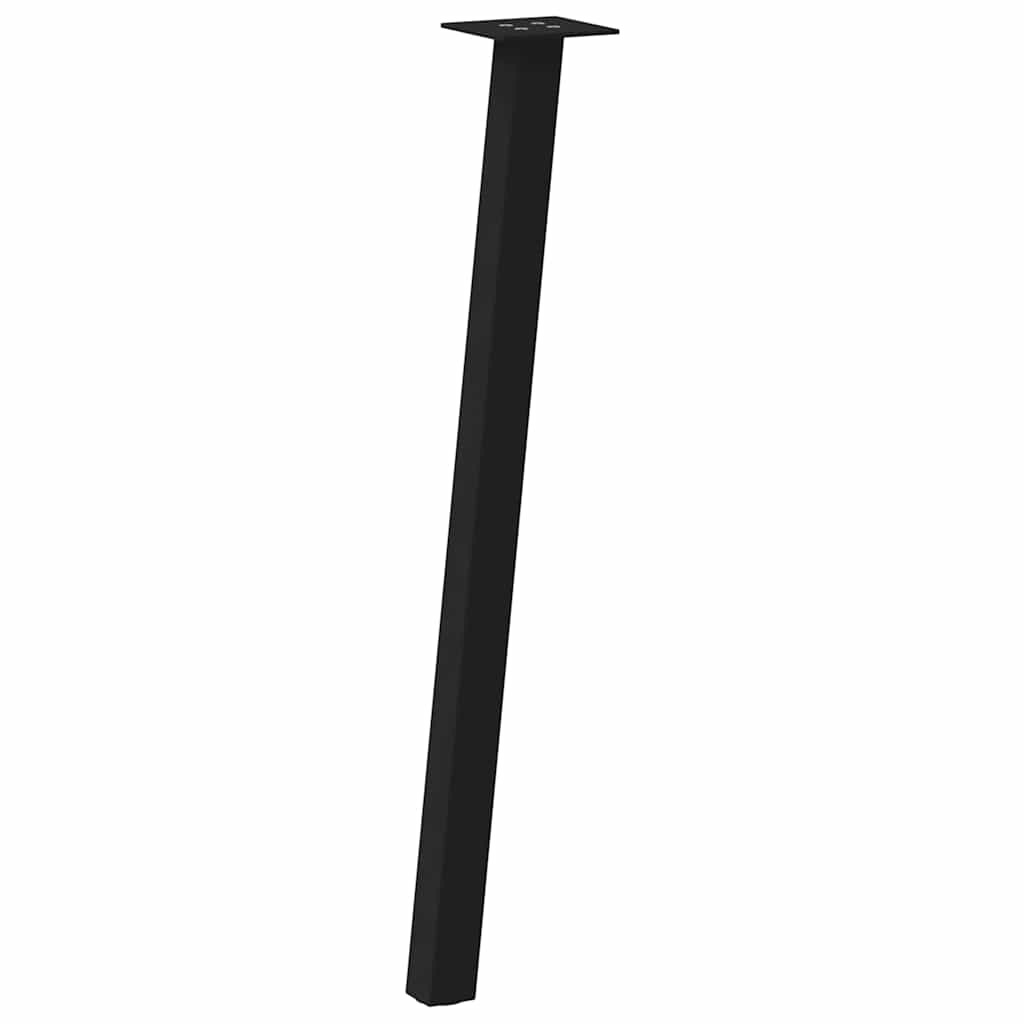 vidaXL Console Table Legs 4 pcs Black 72 cm Steel 4