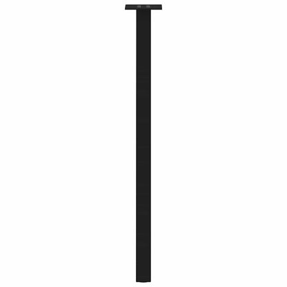 vidaXL Console Table Legs 4 pcs Black 72 cm Steel 6