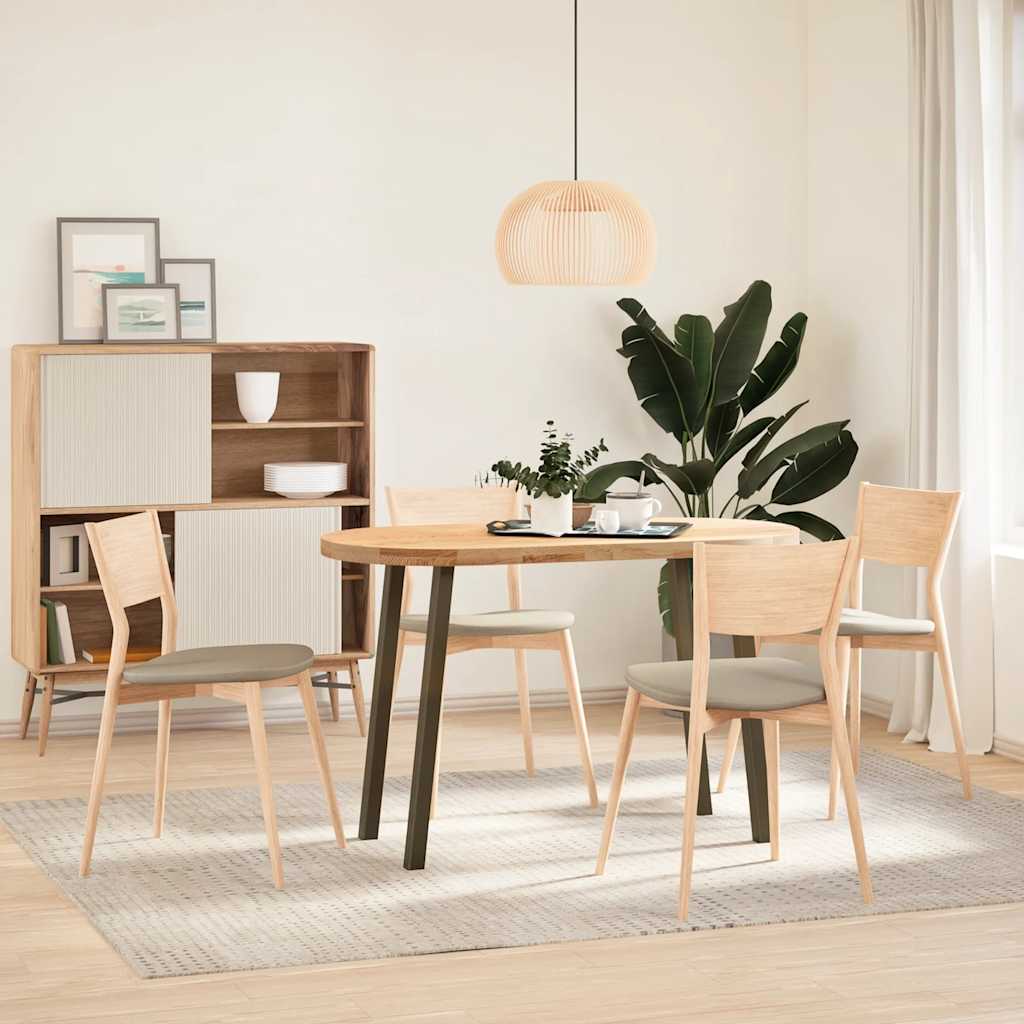 vidaXL Console Table Legs 4 pcs Natural Steel 72 cm Steel 3
