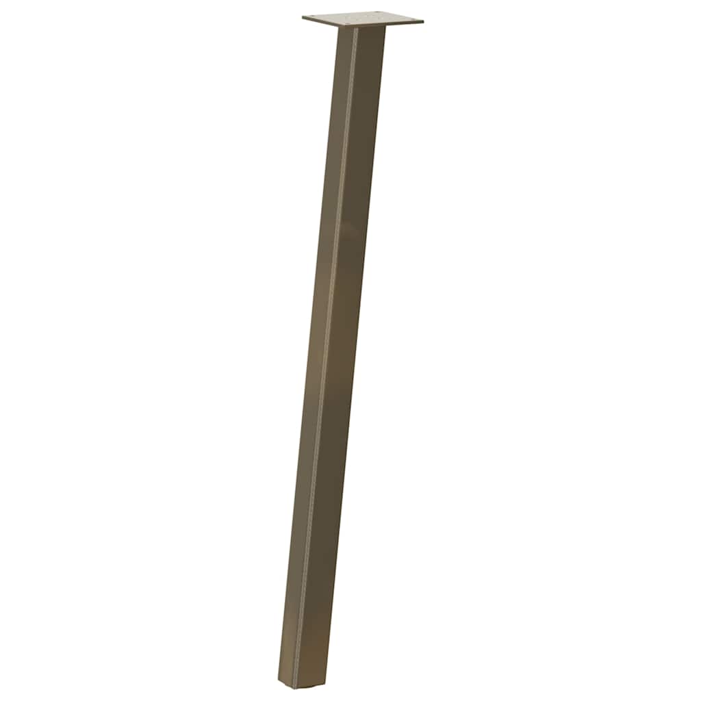 vidaXL Console Table Legs 4 pcs Natural Steel 72 cm Steel 4