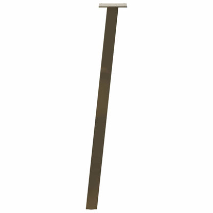 vidaXL Console Table Legs 4 pcs Natural Steel 72 cm Steel 5