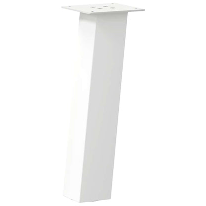 vidaXL Coffee Table Legs 4 pcs White 42 cm Steel 4