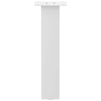 vidaXL Coffee Table Legs 4 pcs White 42 cm Steel 6