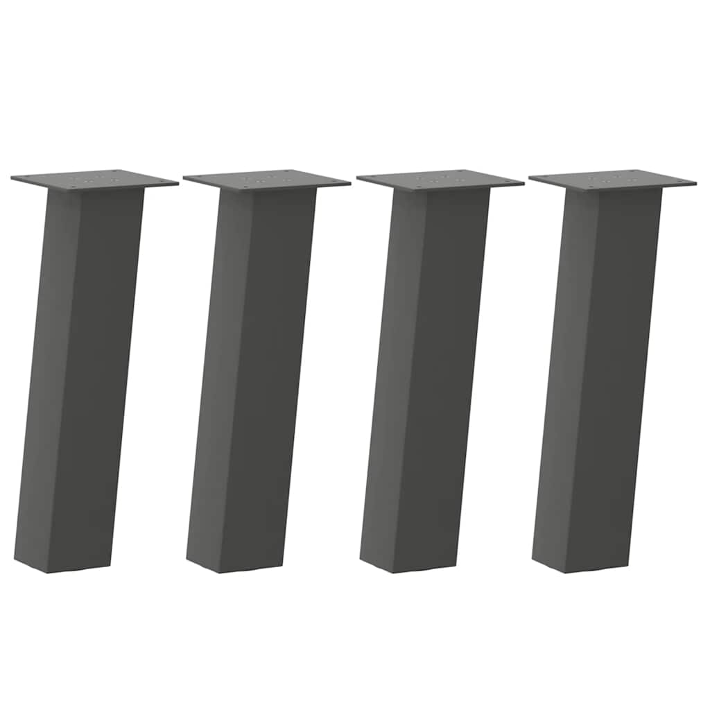 vidaXL Coffee Table Legs 4 pcs Anthracite 42 cm Steel 2