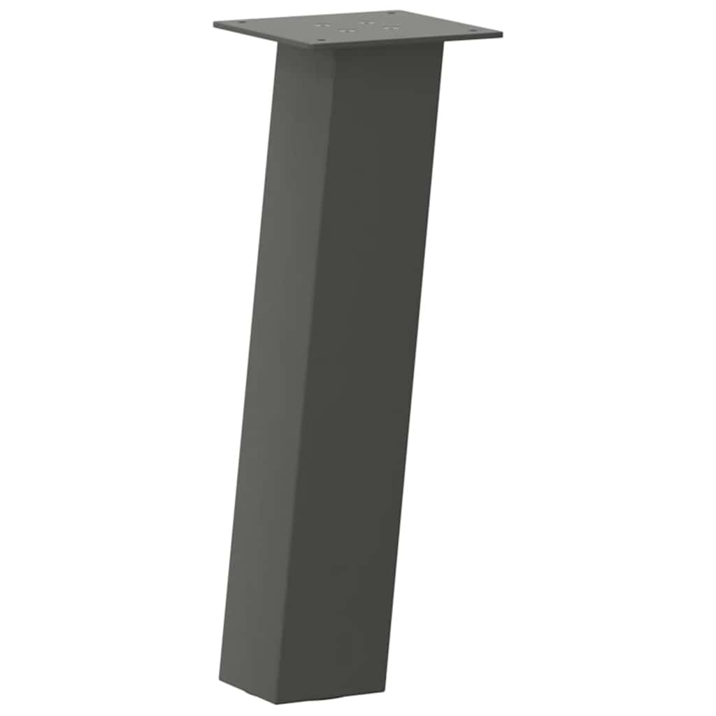 vidaXL Coffee Table Legs 4 pcs Anthracite 42 cm Steel 4