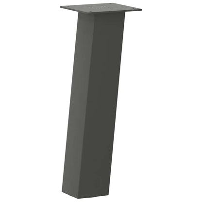 vidaXL Coffee Table Legs 4 pcs Anthracite 42 cm Steel 4