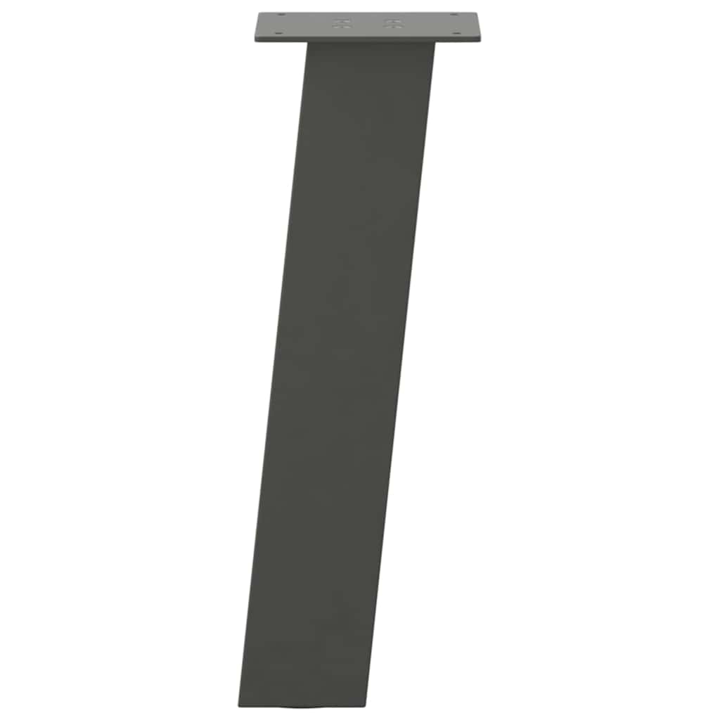 vidaXL Coffee Table Legs 4 pcs Anthracite 42 cm Steel 5