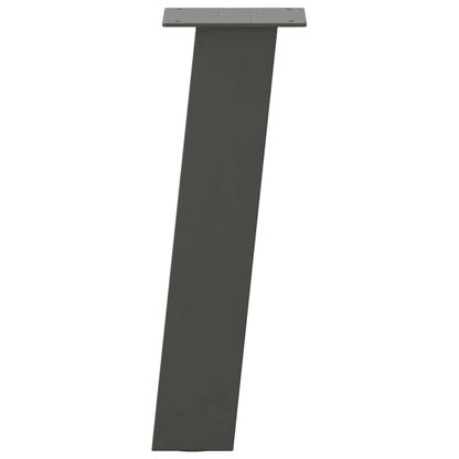 vidaXL Coffee Table Legs 4 pcs Anthracite 42 cm Steel 5