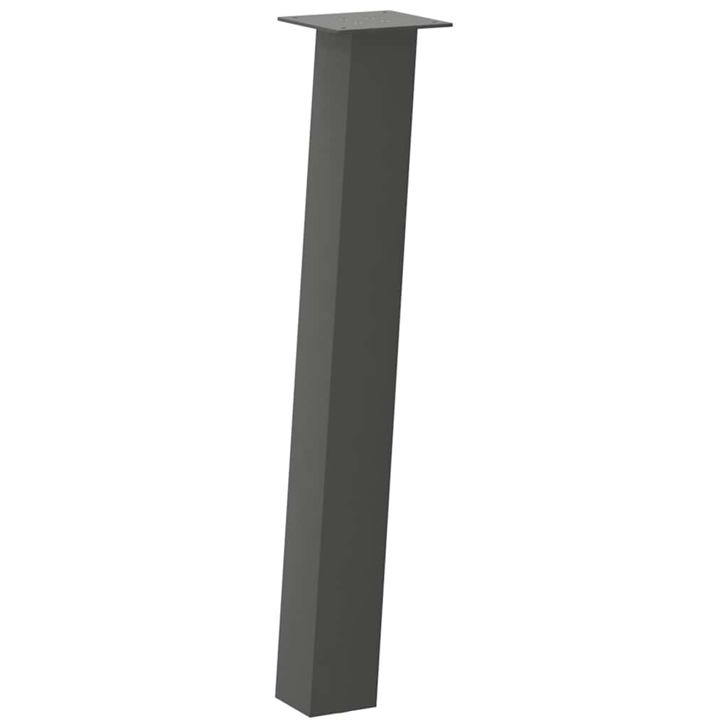 vidaXL Console Table Legs 4 pcs Anthracite 72 cm Steel 4