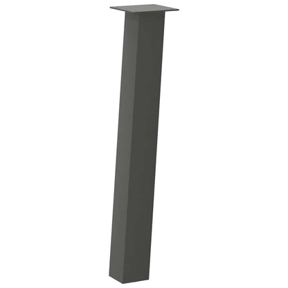 vidaXL Console Table Legs 4 pcs Anthracite 72 cm Steel 4