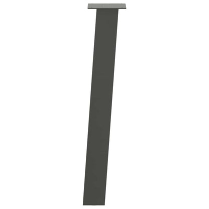 vidaXL Console Table Legs 4 pcs Anthracite 72 cm Steel 5