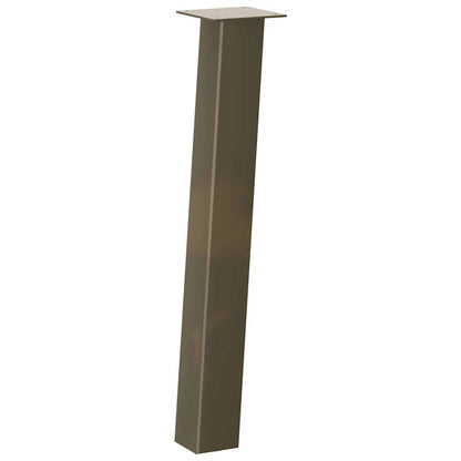 vidaXL Console Table Legs 4 pcs Natural Steel 72 cm Steel 4