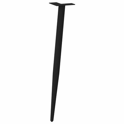 vidaXL Console Table Legs Conical Shape 4 pcs Black 72-73 cm Steel 4