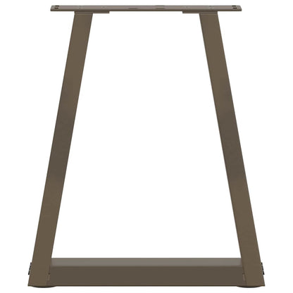 vidaXL Coffee Table Legs V-Shape 2 pcs Natural Steel 38x(42-43.3) cm Steel 5