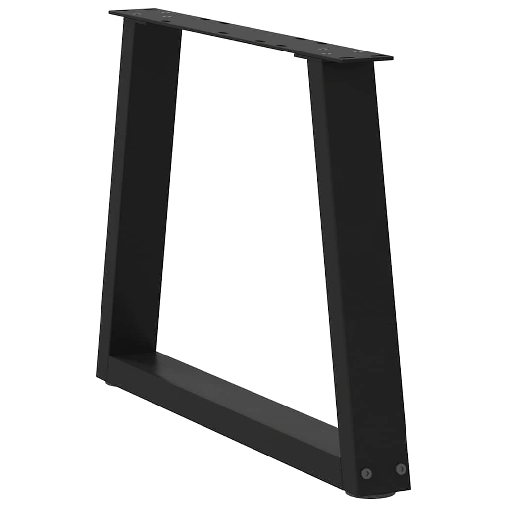 vidaXL Coffee Table Legs V-Shape 2 pcs Black 50x(42-43.3) cm Steel 4