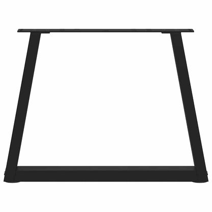 vidaXL Coffee Table Legs V-Shape 2 pcs Black 50x(42-43.3) cm Steel 5
