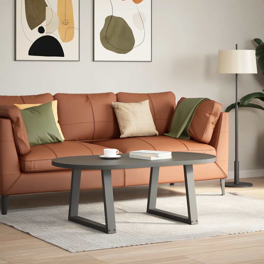 vidaXL Coffee Table Legs V-Shape 2 pcs Anthracite 50x(42-43.3) cm Steel 2