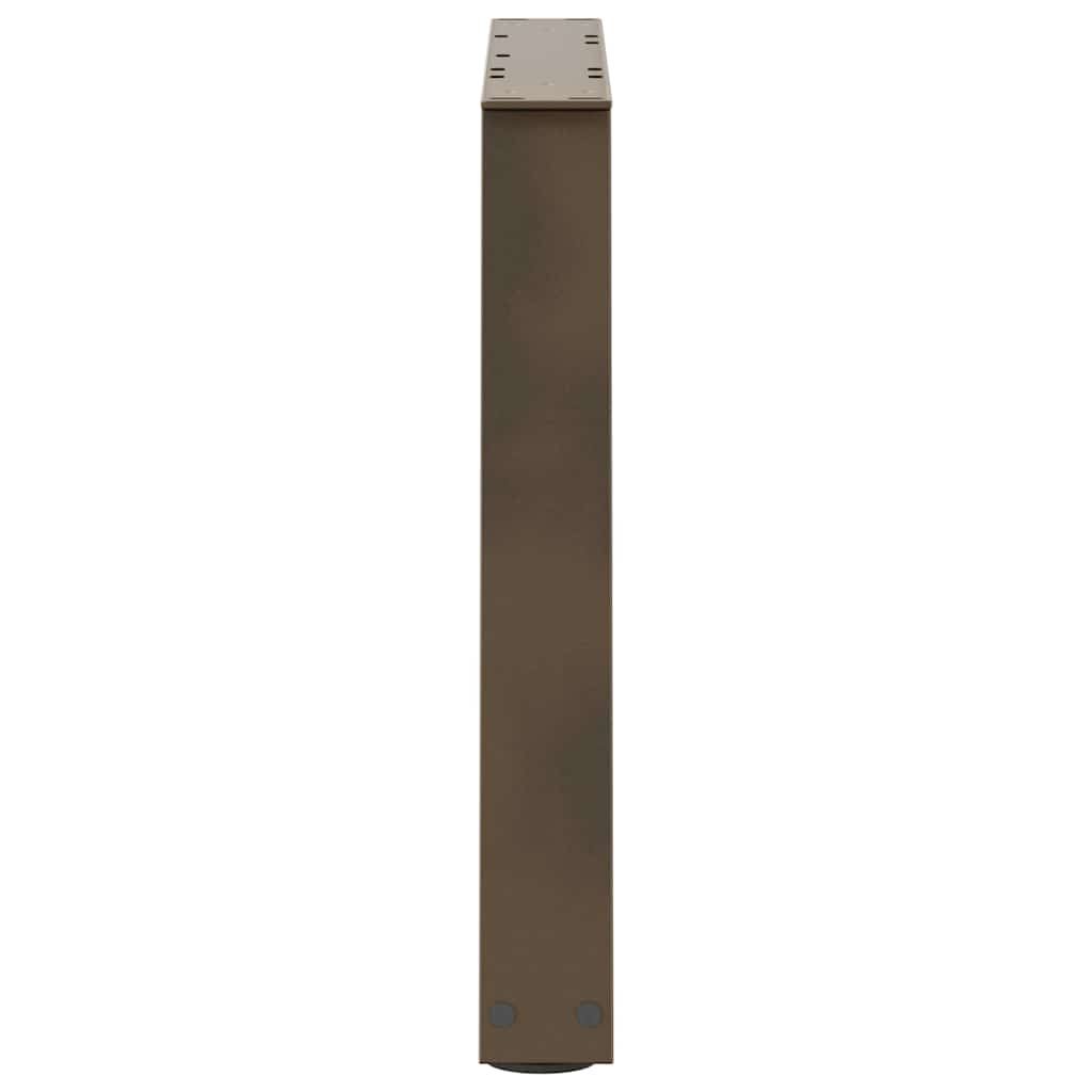 vidaXL Coffee Table Legs V-Shape 2 pcs Natural Steel 50x(42-43.3) cm Steel 6