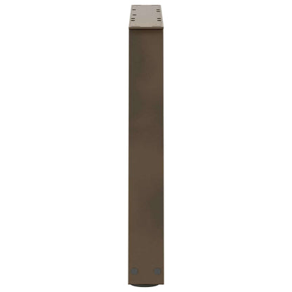 vidaXL Coffee Table Legs V-Shape 2 pcs Natural Steel 50x(42-43.3) cm Steel 6
