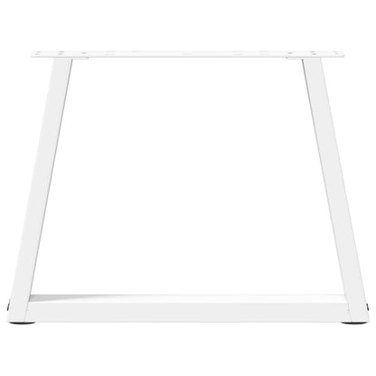 vidaXL Coffee Table Legs V-Shape 2 pcs White 60x(42-43.3) cm Steel 5