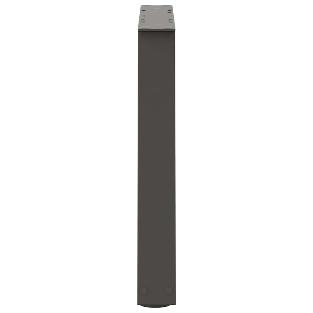 vidaXL Coffee Table Legs V-Shape 2 pcs Anthracite 60x(42-43.3) cm Steel 6