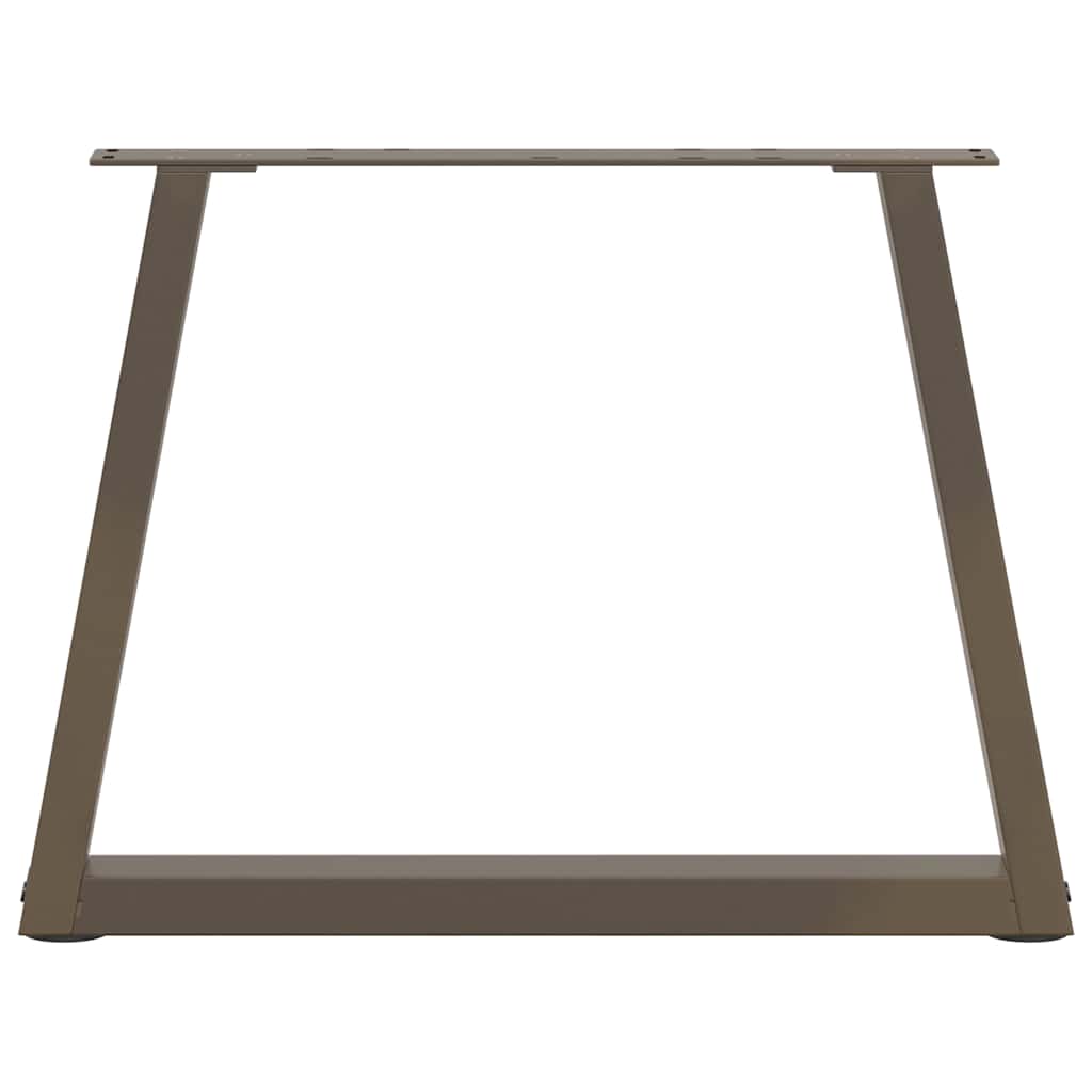 vidaXL Coffee Table Legs V-Shape 2 pcs Natural Steel 60x(42-43.3) cm Steel 5