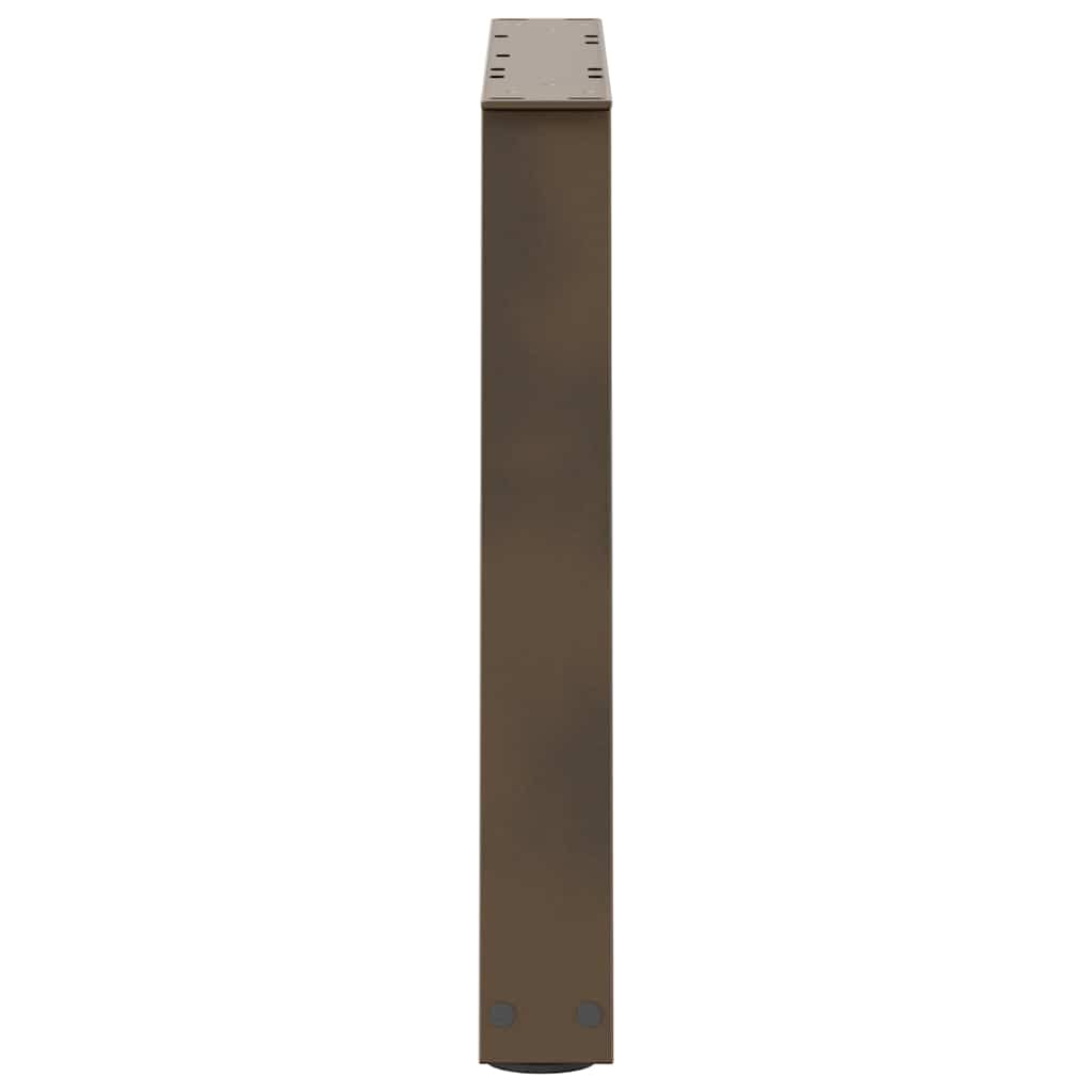 vidaXL Coffee Table Legs V-Shape 2 pcs Natural Steel 60x(42-43.3) cm Steel 6