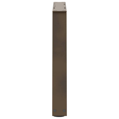 vidaXL Coffee Table Legs V-Shape 2 pcs Natural Steel 60x(42-43.3) cm Steel 6