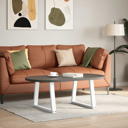 vidaXL Coffee Table Legs V-Shape 2 pcs White 70x(42-43.3) cm Steel 2