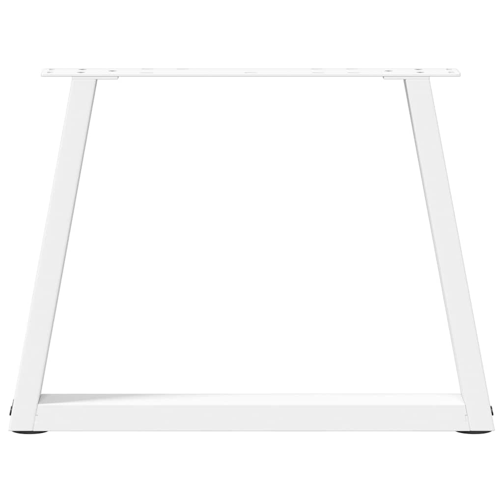 vidaXL Coffee Table Legs V-Shape 2 pcs White 70x(42-43.3) cm Steel 5