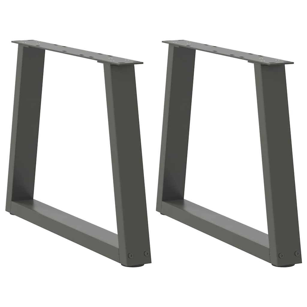 vidaXL Coffee Table Legs V-Shape 2 pcs Anthracite 70x(42-43.3) cm Steel 1