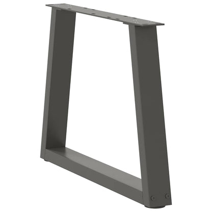 vidaXL Coffee Table Legs V-Shape 2 pcs Anthracite 70x(42-43.3) cm Steel 4