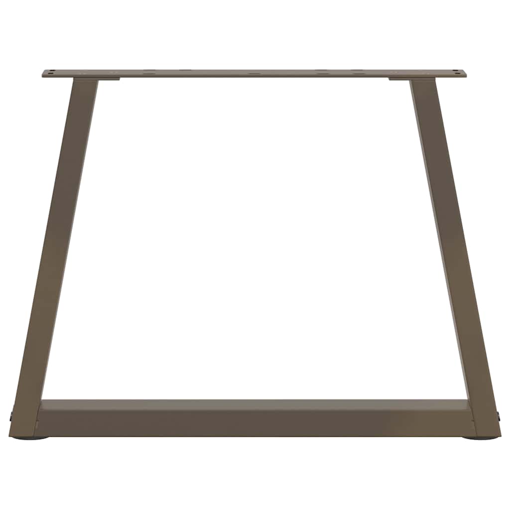 vidaXL Coffee Table Legs V-Shape 2 pcs Natural Steel 70x(42-43.3) cm Steel 5