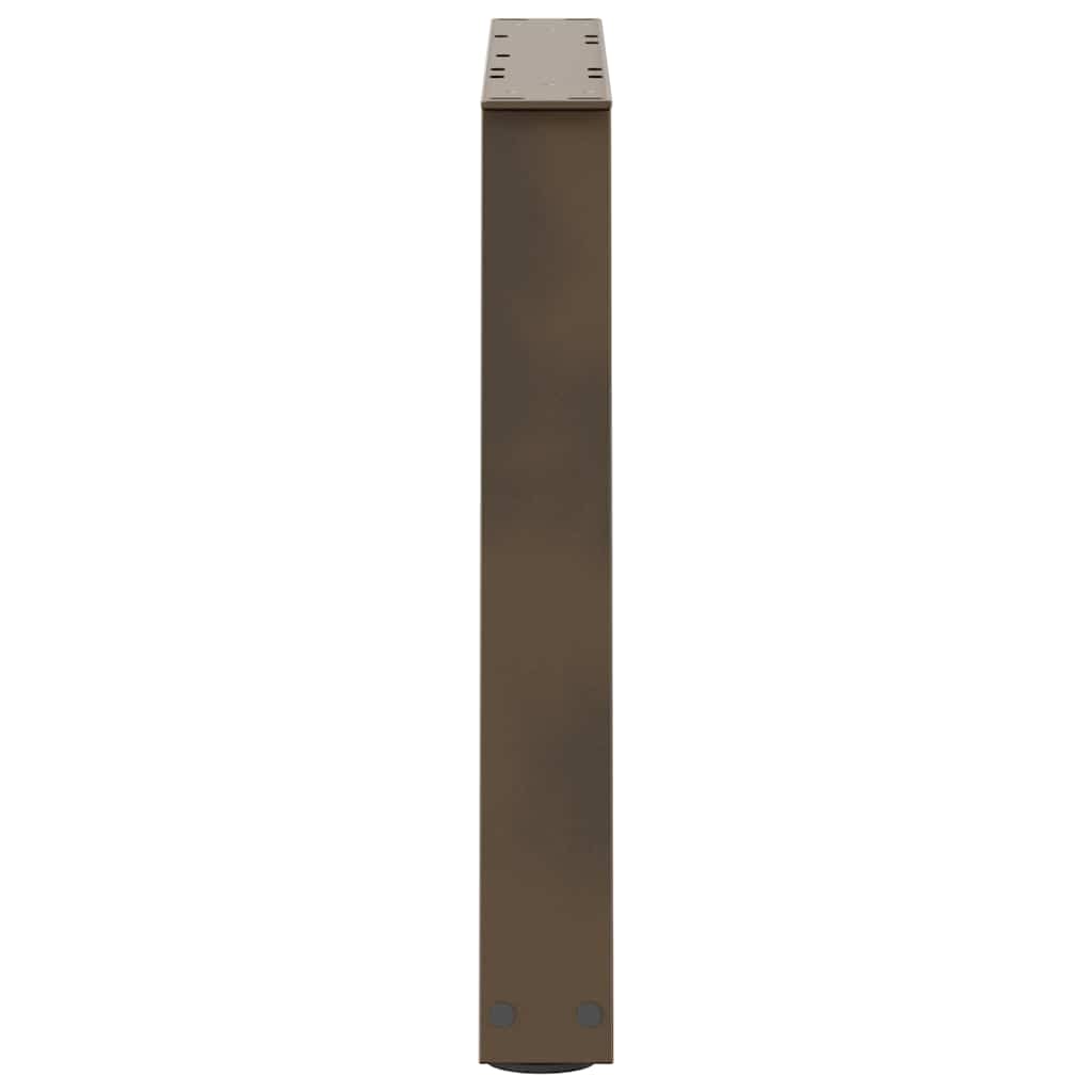vidaXL Coffee Table Legs V-Shape 2 pcs Natural Steel 70x(42-43.3) cm Steel 6