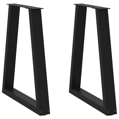 Coffee Table Legs V-Shape 30x(30-31,3) Steel 2 Black 50 x (72-73.3) cm