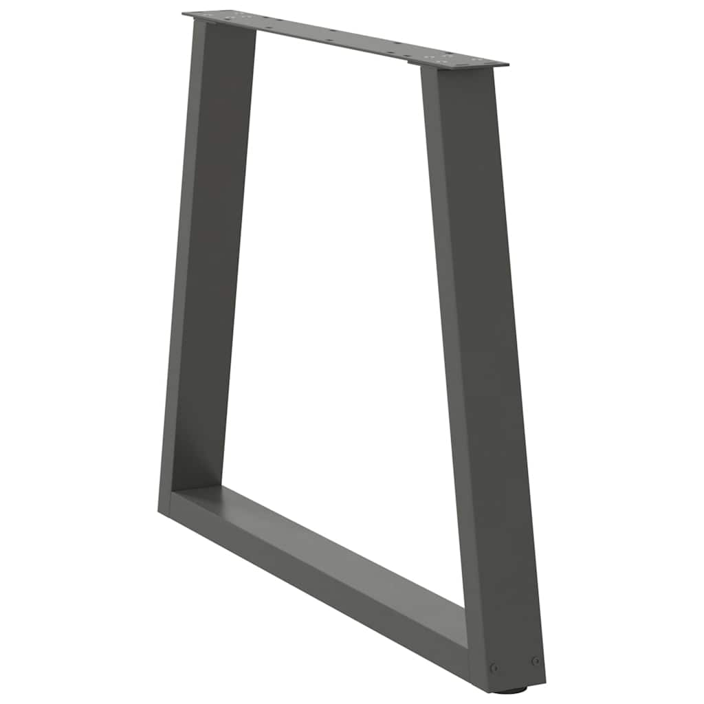 vidaXL Dining Table Legs V-Shape 2 pcs Anthracite 80x(72-73.3) cm Steel 4