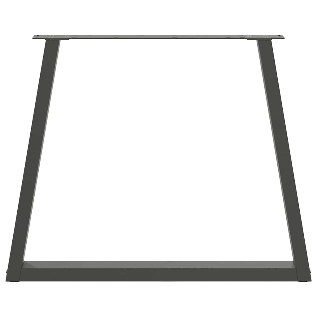 vidaXL Dining Table Legs V-Shape 2 pcs Anthracite 80x(72-73.3) cm Steel 5