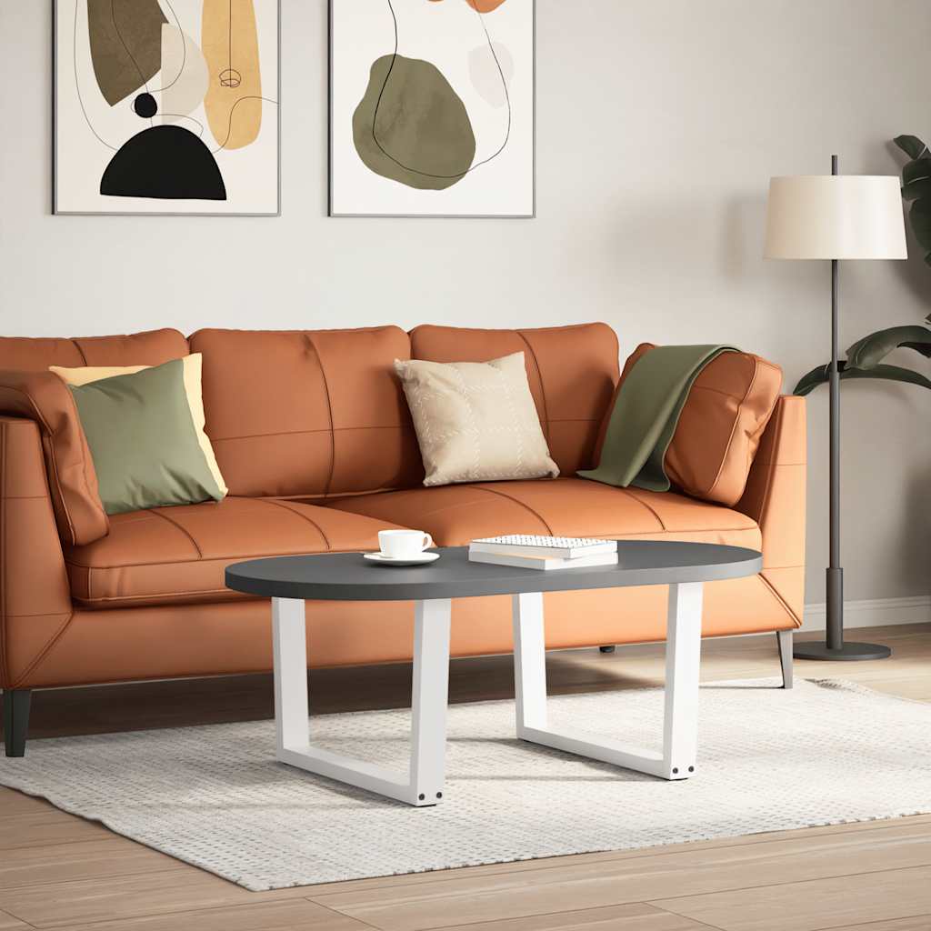 vidaXL Coffee Table Legs V-Shape 2 pcs White 70x(42-43.3) cm Steel 2