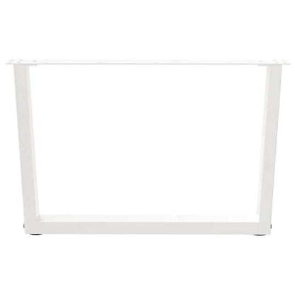 vidaXL Coffee Table Legs V-Shape 2 pcs White 70x(42-43.3) cm Steel 3