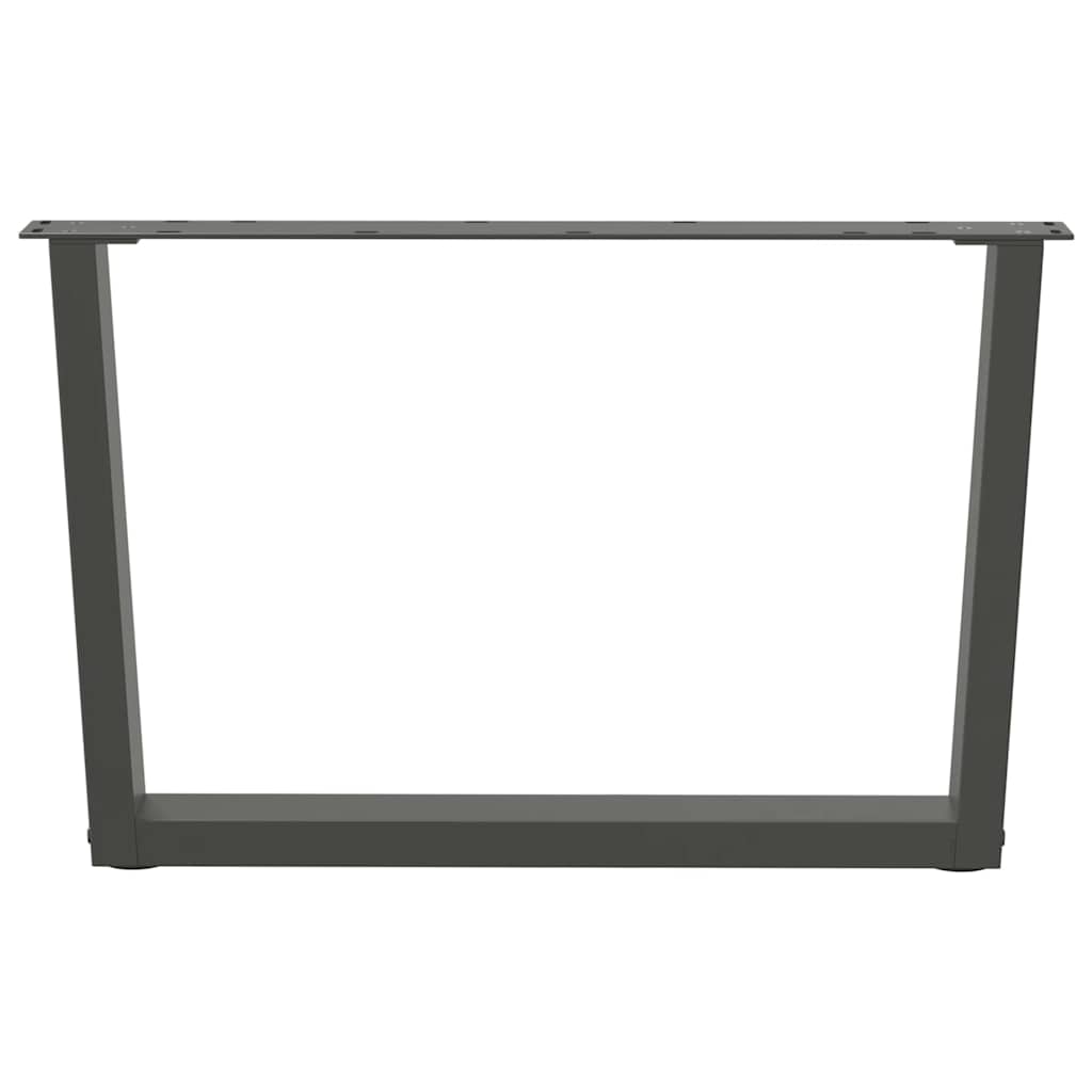 vidaXL Coffee Table Legs V-Shape 2 pcs Anthracite 70x(42-43.3) cm Steel 3