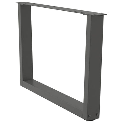 vidaXL Coffee Table Legs V-Shape 2 pcs Anthracite 70x(42-43.3) cm Steel 5